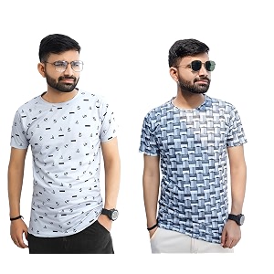 Multicolor Casual T-Shirt for Men Pack of