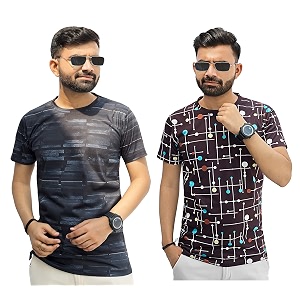 Multicolor Casual T-Shirt for Men Pack of
