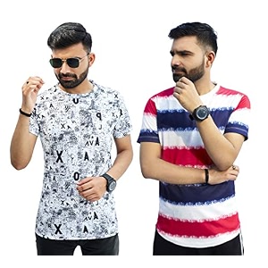Multicolor Casual T-Shirt for Men Pack of