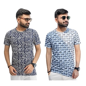 Multicolor Casual T-Shirt for Men Pack of