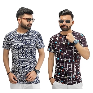 Multicolor Casual T-Shirt for Men Pack of