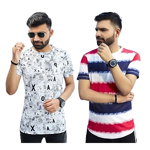Multicolor Casual T-Shirt for Men Pack of