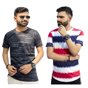 Multicolor Casual T-Shirt for Men Pack of