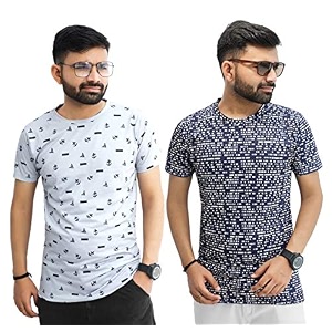 Multicolor Casual T-Shirt for Men Pack of