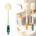Multifunctional Bottle Cleaning Brush, 2026 New Water Bottle Cleaner Brush with Replaceable Brush Head, Long Handle Multifunctional Cup Bottle Brush Kit for Cup Lid Cleaning Travel Mugs (Green)