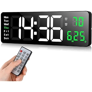 Multifunctional Digital Wall Clock Alarm Clock LED