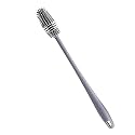Multifunctional Floor Seam Brush, 2 in 1 Multifunctional Floor Seam Brush, Floor Seam Cleaning Brush with Clip for Bathroom, Shower, Window Groove, Kitchen Crevice (Grey, Pack of 2)