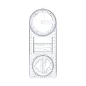 MOROVIK Multifunctional Geometric Ruler Mathematics Drawing Template for Woodworking Style A | 1 Multifunctional Geometric Ruler (2)