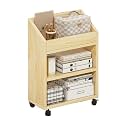 Multifunctional Under The Office Table Storage Shelf, Cart, Mobile Multi-Layer Bookcase with Wheel File Cabinets(43cm)