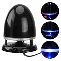 Mini Plug in Speaker with 3.5mm Audio Input, Colorful LED