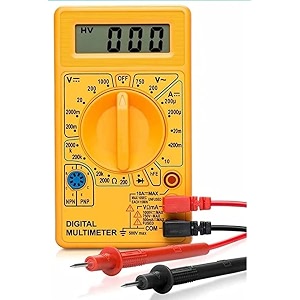 multimeter digital manual-ranging 500v acdc voltage tester tests batteries current resistance diodes and continuity