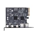 Multiports PCIExpress to USB3.0 Expansion Card for PC Desktops 5 High Speed Ports 10Gbps Easily PCIe Insertion