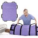 Positioning Bed Pad with 8 Reinforced Handles 48" x 40" Washable