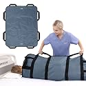 Positioning Bed Pad with 8 Reinforced Handles 48" x 40" Washable