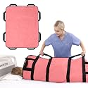 Positioning Bed Pad with 8 Reinforced Handles 48" x 40" Washable
