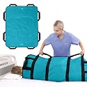 Positioning Bed Pad with 8 Reinforced Handles 48" x 40" Washable