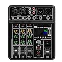 Multipurpose 4Channel Sound Mixer for Studio Live Streaming with Real Time Metal Construction