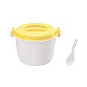 Multipurpose Microwave Cooker 2600ML with Steamer for Fast Meal Prep Office Lunches Heating Bowl with Lid Cookware