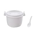 Multipurpose Microwave Cooker 2600ML with Steamer for Fast Meal Prep Office Lunches Heating Bowl with Lid Cookware