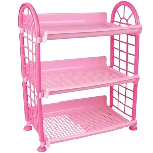 multipurpose plastic storage 3 tier rack for kitchen amp bathroom  heavy duty organizer shelf for grocery spice jars toiletries amp household items  space saving storage standuct