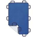 Multipurpose Positioning Bed Pad 31 x 47" with Reinforced 10 Handles -Washable, Waterproof, Reusable Pad for Elderly, Bedridden, Transfer, Repositioning, Incontinence & Mattress Protection, Navy Blue