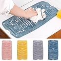 Multipurpose Rollable Foldable Portable Silicone Anti Slip Mini Travelling Housing Washing Cleaning Laundry Pad Board Mat for Shoe Clothes Mop (Pack of 1)