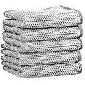 Multipurpose Wire Dishwashing Rags for Wet and Dry Stainless Steel Scrubber Non-Scratch Wire Dishcloth for Washing Dishes Sinks Counters Easy Rinsing Machine Washable - Pack of 1