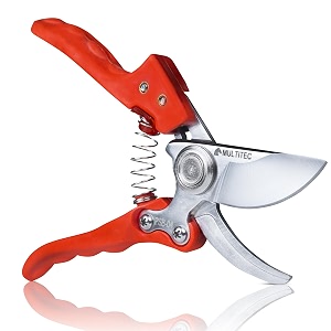 multitec psb04 bypass pruning shear 210mm  stainless steel garden secateur with 15mm cutting capacity
