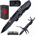 Multitool Pocket Knife for Men, Valentines Day Gifts for Him, Boyfriend, Husband, Dad, Multi Tool Tactical Plier With Nylon Sheath, I LOVE YOU