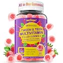 Multivitamin Filled Gummies for Teen Boys Girls 10,11, 12-17, 18, 19,