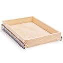 Mulush 23”W x 21”D x 3”H Soft Close Slide Out Wood Drawer Organizer for Kitchen, Bottom and Side Assembly (Cabinet Opening>23.5 inches for Bottom Assembly, Opening= 23 inches for Side Assembly)