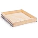 Mulush 29”W x 21”D x 3”H Soft Close Slide Out Wood Drawer Organizer for Kitchen, (Cabinet Opening>29.5 inches for Bottom Assembly, Width= 29 inches for Side Assembly)