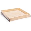 Mulush 32''W x 21''D x 3''H Pull Out Cabinet Drawer Soft Close Slide Out Wood Organizer for Kitchen, Finished, Bottom and Side Assembly (Wood Drawer Part Width is 31inch)