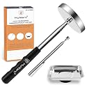 Mulwark 3pcs Telescoping Magnetic Pickup Tool Set with Pull Force, Magnet Stick Extendable up to 33.3in, Telescopic Magnetic Pick-Up Tool with Magnetic Pickup Pen, Rust-Proof Magnetic Tray (Large)