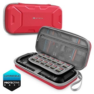 mumba carrying case for nintendo switch 2 2025 plus version portable protective travel carry handbag pouch for bladetitan case large capacity red