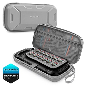 mumba carrying case for nintendo switch 2 2025 plus version portable protective travel carry handbag pouch for bladetitan case large capacity gray