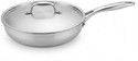 Mumma's LIFE Triply Stainless Steel Fry Pan 24 cm diameter with Lid 1.6 L capacity (Triply, Induction Bottom)