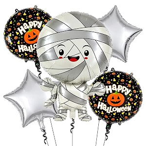 Mummy Theme Halloween Foil Balloons For Decoration