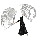 MUNAFIE Large Worship Flags for Dance Church, 74 x 55 Inch Semicircle Praise Dance Flags with Flexible Telescopic Rods and Carrying Bag, 2 Pack, Silver
