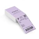 MUNBYN 4"x6" Purple Direct Thermal Printer Labels, 220 Sheets/Stack
