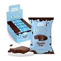 Munch Better Chocolate Fudge LEAN Protein Brownies, 12 Count – 15g Protein, 7g Collagen, 140 Calories, 1g Sugar, Gluten-Free, Soft-Baked Chocolate Brownies