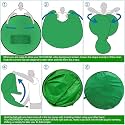 Munchkin Land Portable Foldable Webcam Background Backdrop 56" (142cm) Large Size, (Chroma Key Green Screen) Ideal for Video conferences Background Zoom, Teams, Webex, Chroma Key Green Screen