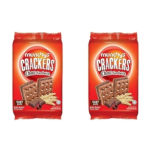 munchy39s choco sandwich cracker 300g pack of 2