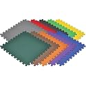 Gym Floor Mat, Exercise Mat, EVA Foam Interlocking Tiles, Protective Flooring for Gym Equipment and Workouts, 12mm Extra Thick (Grey25Tiles-100SQFT)