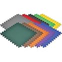MUNDET WALA Gym Floor Mat, Exercise Mat, EVA Foam Interlocking Tiles, Protective Flooring for Gym Equipment and Workouts, 12mm Extra Thick (Grey4Tiles-16SQFT)