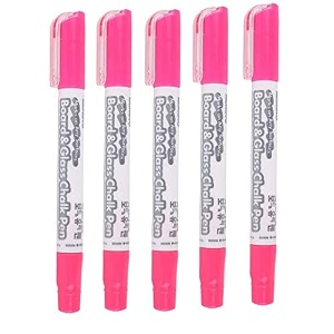 mungyo board amp glass chalk pen marker set of 5 pink