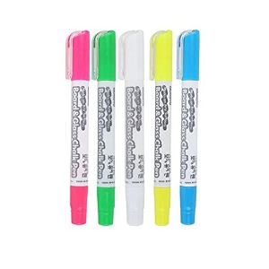 mungyo board amp glass chalk pen marker set of 5 green yellow pink blue white