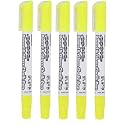 Mungyo Board &amp; Glass Chalk Pen Marker Set Of 5 (Yellow)