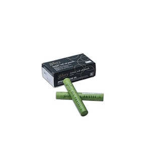 mungyo gallery soft oil pastels set of 6 single color-light olive