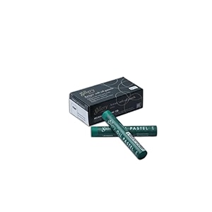 mungyo gallery soft oil pastels set of 6 single color-emerald green